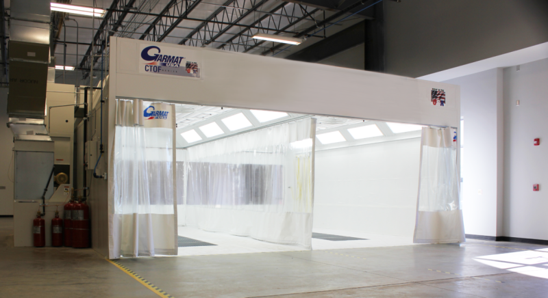 Garmat Closed Top Open Front Spray Booth sold and serviced at Cleveland Spray Booth Garmat Closed Top Open Front Spray Booth sold and serviced at Cleveland Spray Booth